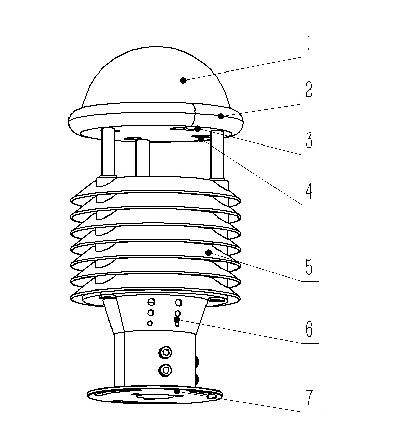 十要素微氣象儀產(chǎn)品結(jié)構(gòu)圖